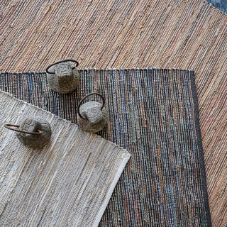 Multi-Colour Leather And Jute Rugs (IN STORE NOW)